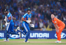 भारतले समूह ‘ए’ को अन्तिम खेलमा नेदरल्याण्ड्सलाई १७ रनले पराजित गर्दै टी-२० विश्वकपमा जित