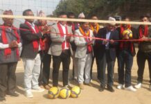 ढुंगे थान युवा क्लबको आयोजनामा वडास्तरीय भलिबल प्रतियोगिता सुरु